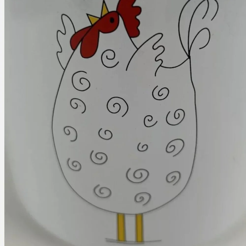 Dillards Rooster Tin Canister Storage Container A Doodle Do Farmhouse Country